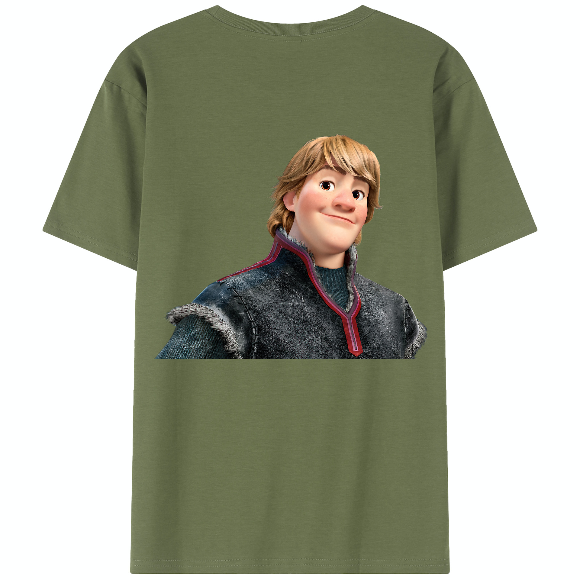 （画像用） アナと雪の女王 アンナ エルサ Frozen Anna Elsa 綿100％半袖Tシャツ（背面プリント）